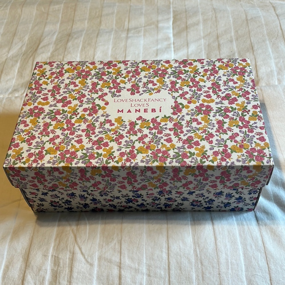 LoveShackFancy x Manebi Floral Leather Espadrille Sandals + box & dust bag. - Picture 6 of 6